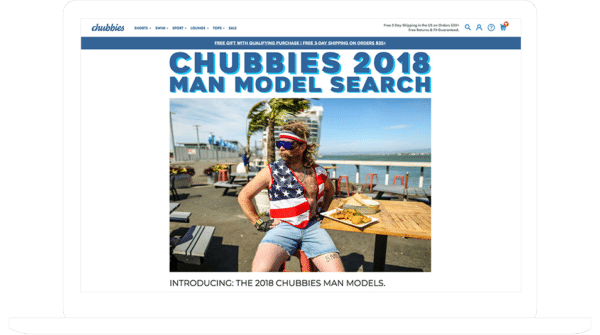 Örnek Olay Çalışmaları-Chubbies-2018-Adam-Model-Arama