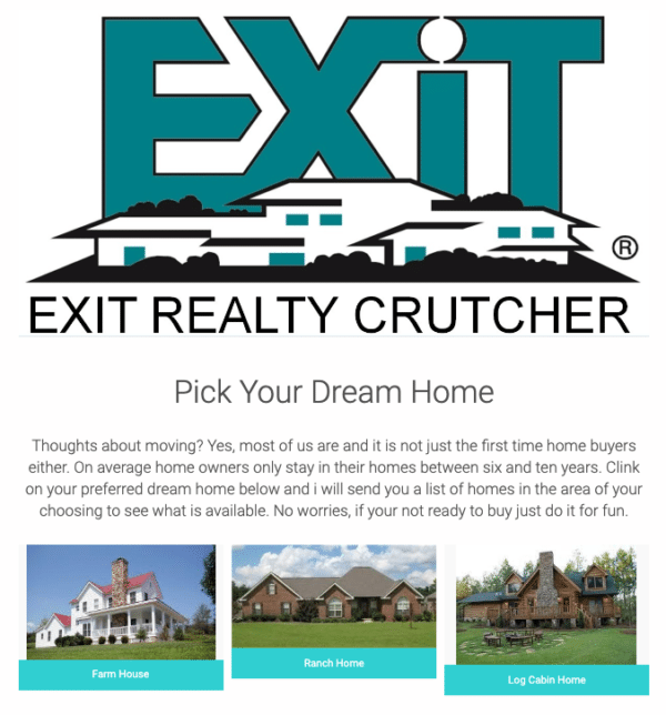 Soğuyan Müşteriler için Exit realty gibi Teşvikli Anket veya Test