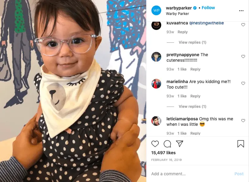 warbyparker di Instagram