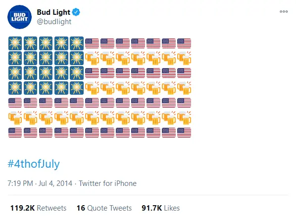 Bud Light sur Twitter