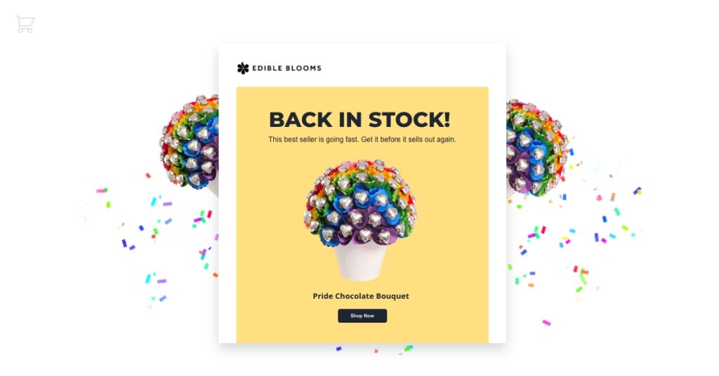 e-mail per il back-in-stock