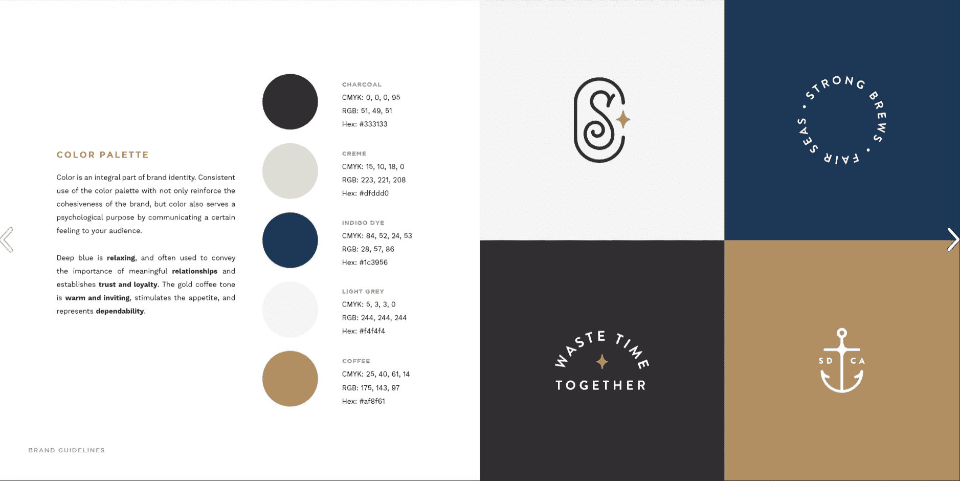 Beispiel für einen Branding-Styleguide