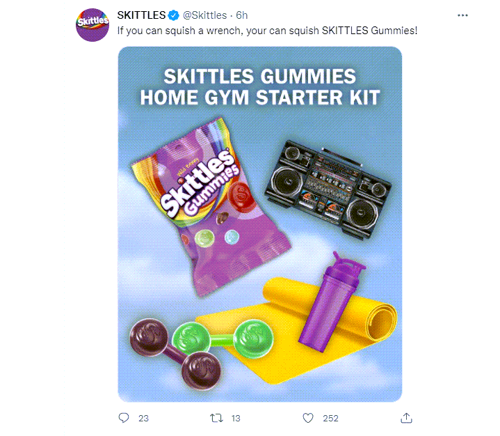 esempio di voce di marca Skittles