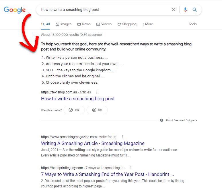 pierwsze miejsce w wyszukiwarce google dzięki content marketingowi