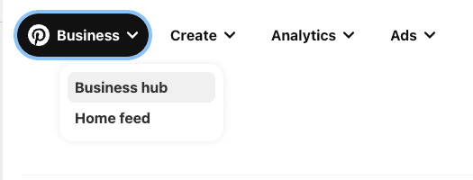Pinterest Business Hub