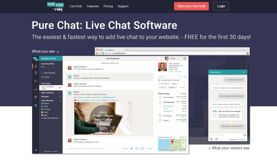 meilleurs outils de chat en direct chat pur