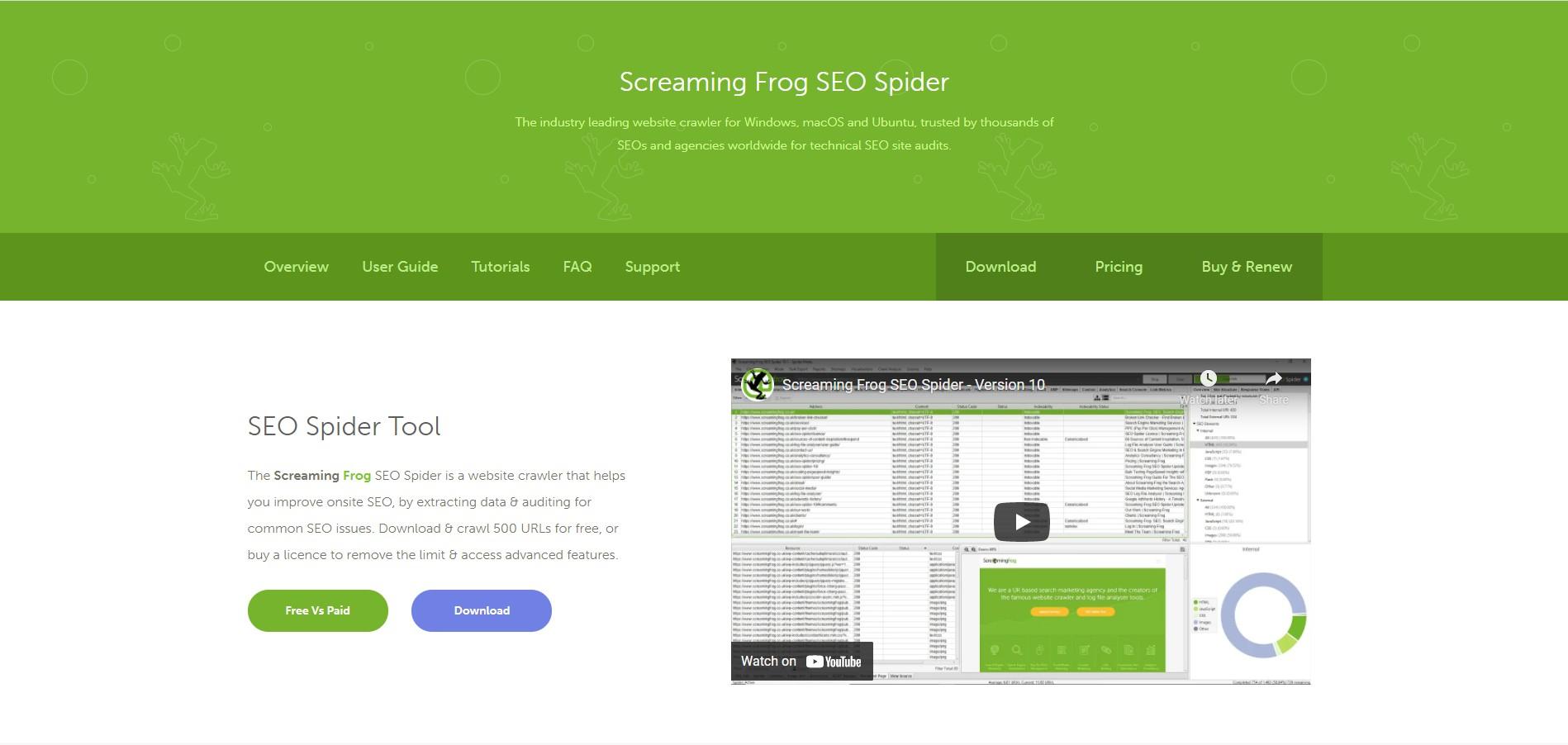 Ferramenta de SEO Screaming Frog