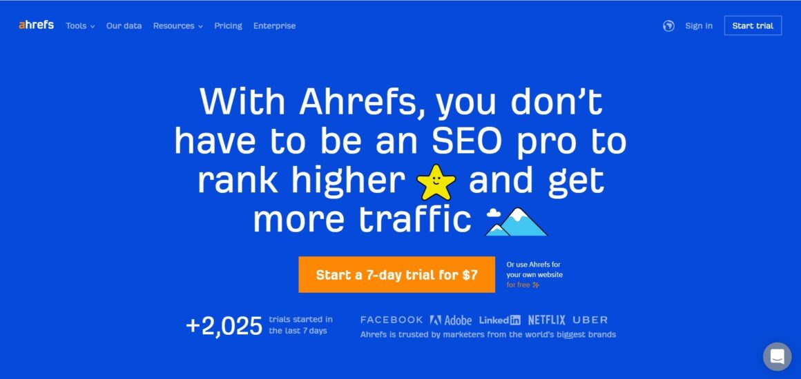 Инструменты PMM ahrefs