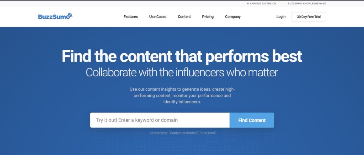 Outils PMM buzzsumo