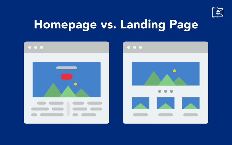 หน้าแรก vs หน้า Landing Page