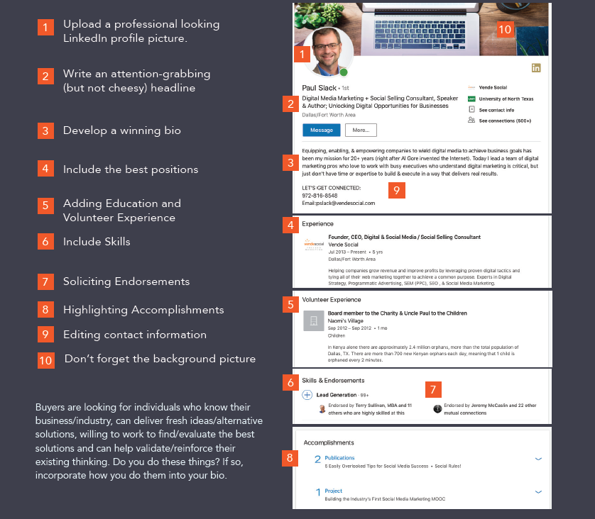 ottimizzare il profilo LinkedIn