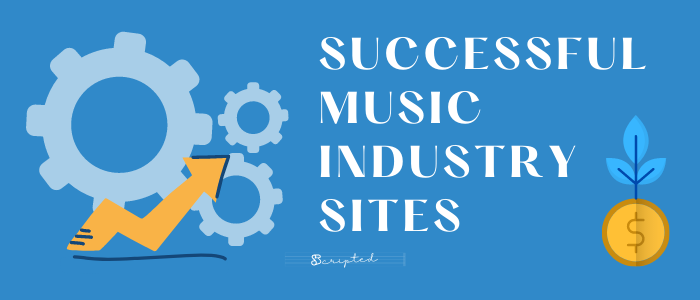 Sites de sucesso da indústria musical