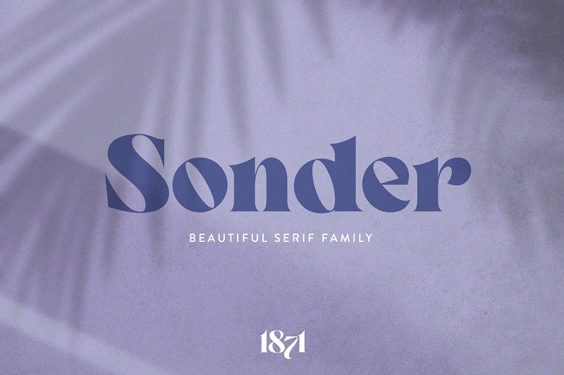 Sonder Regular 最佳海报字体