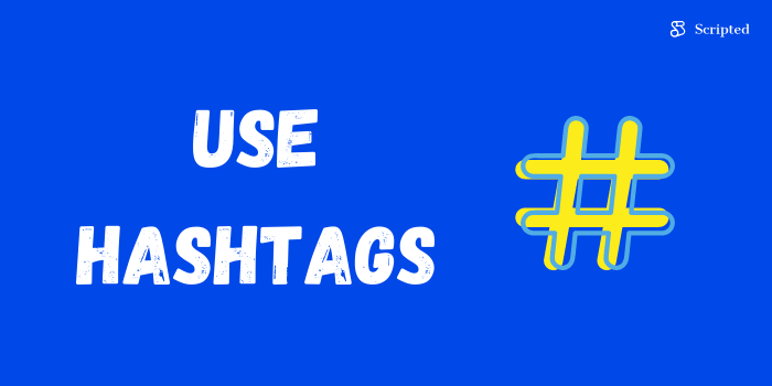 Usar hashtags