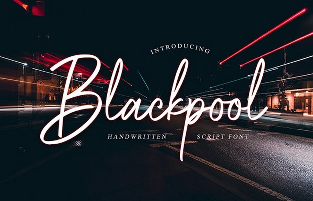 Blackpool - 手写脚本字体