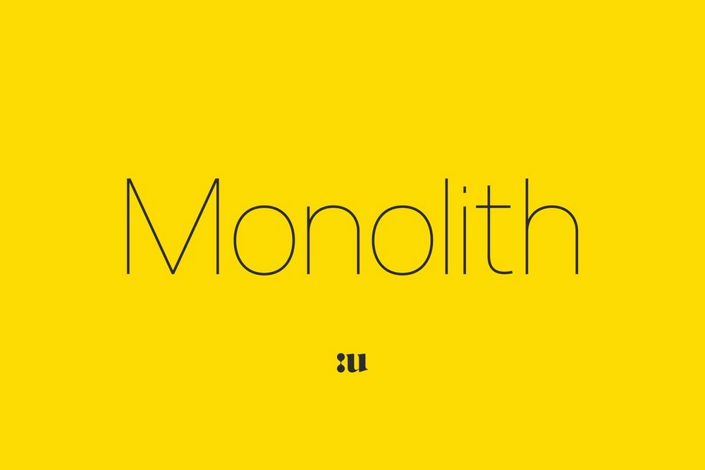 Monolith - Thin Sans 字体系列