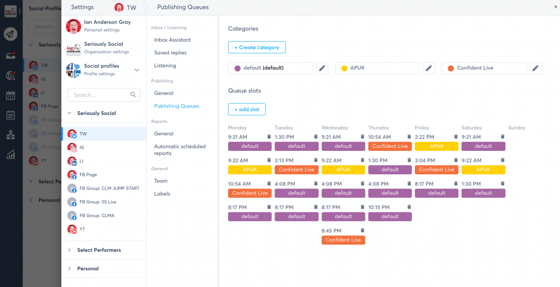 Agorapulse 發布隊列