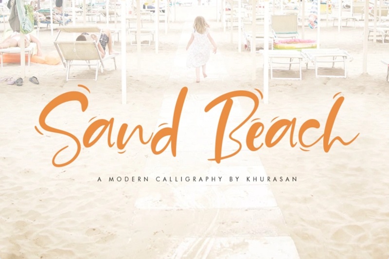 Sand Beach 字体