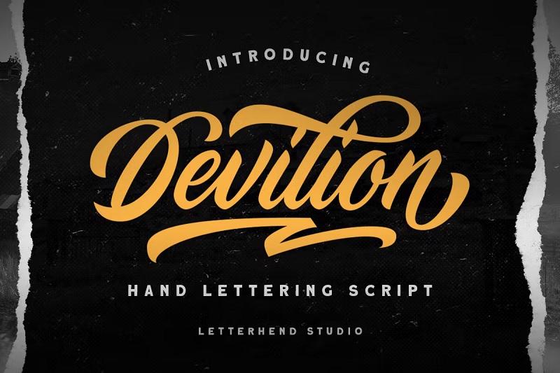 Font #1 cu litere de mână - Devilion