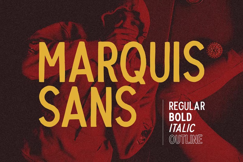 Font cu litere de mână Marquis Sans