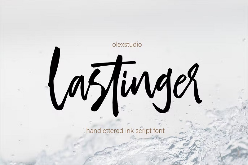 Font cu litere de mână Lastinger