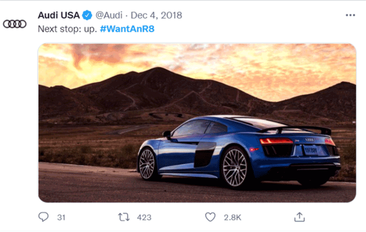 audi-hashtag-campaign-marketing-策略