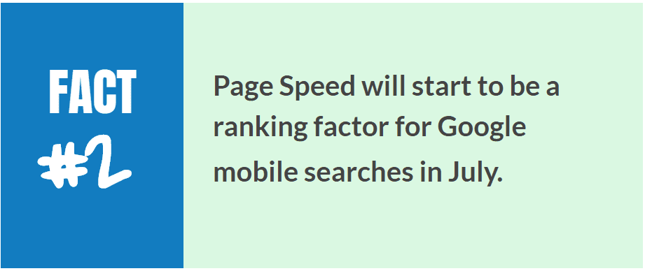 Fatto: la velocità della pagina inizierà a essere un importante fattore di ranking per le ricerche su dispositivi mobili di Google a luglio