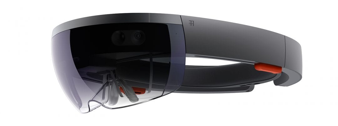 Microsoft HoloLens è un esempio di potenziali dispositivi indossabili nella costruzione