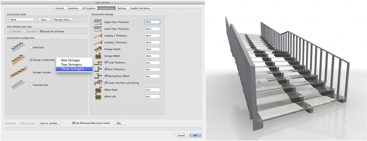 Desain Tangga Arsitek Vectorworks