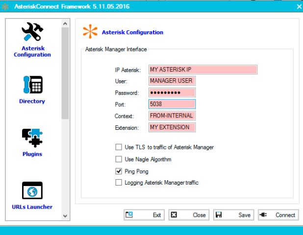 Estrutura de configuração no sistema telefônico Asterisk PBX