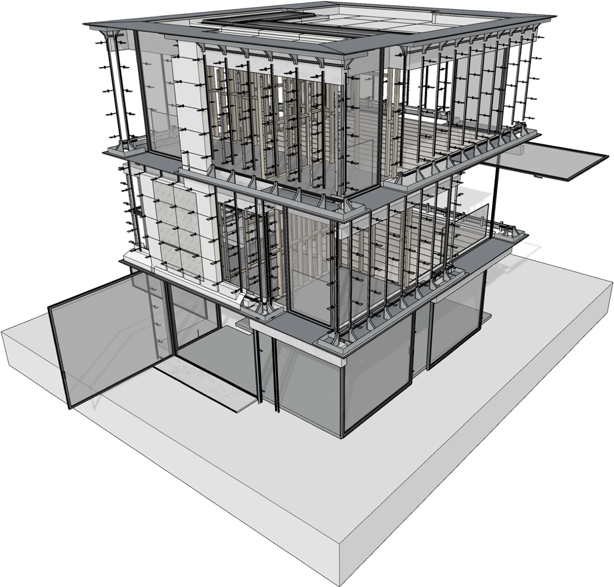 3D-Konstruktionsmodell in SketchUp