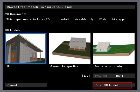 Modelos 3D en BIMx