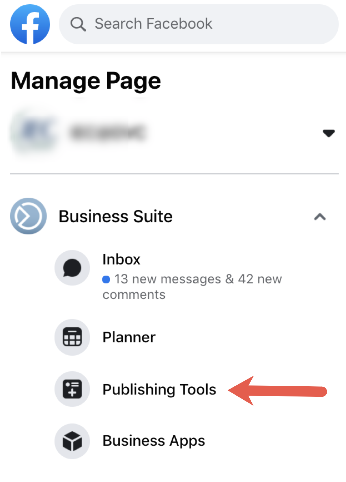 Wählen Sie unter Business-Tools Publishing-Tools aus