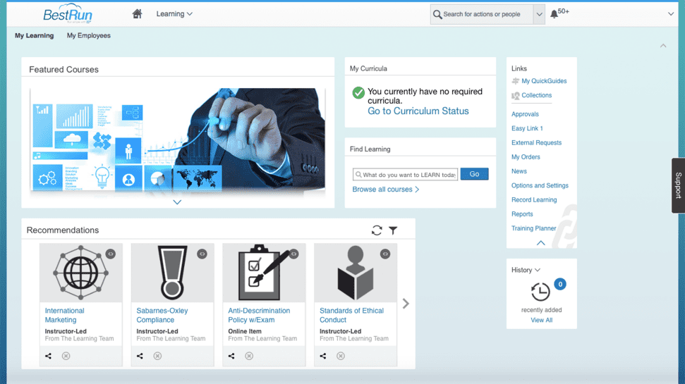 تعلم من خلال بوابة المستخدم SuccessFactors