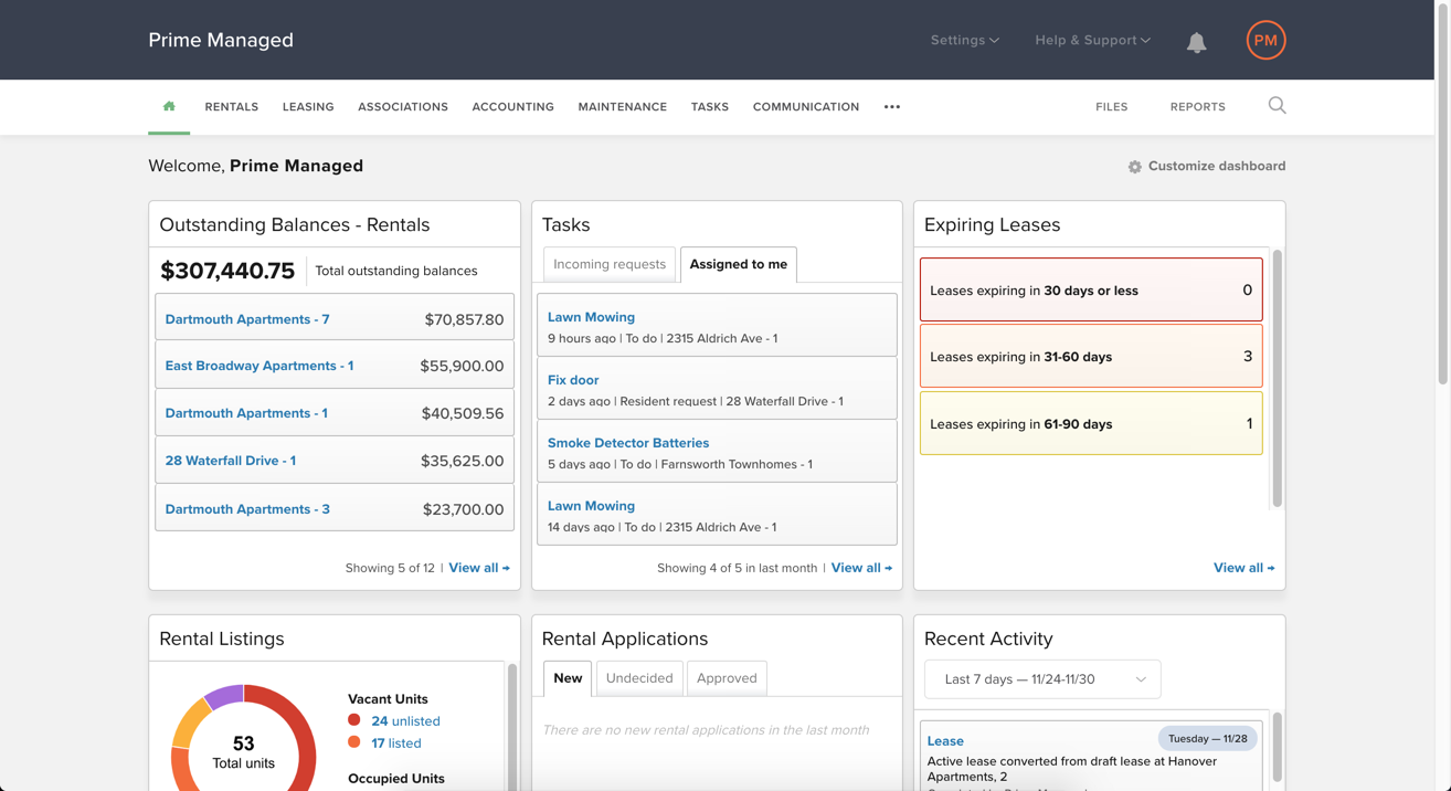 Buildium est une option logicielle de gestion immobilière la mieux notée