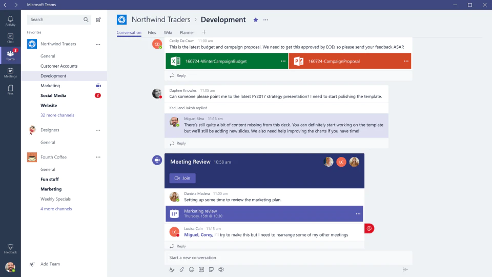 Microsoft Teams channels