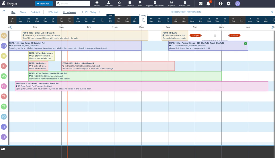 <p style="text-align: center;"><span style="font-weight: 400;">Scheduling and calendar view in Fergus (</span><a href="https://www.capterra.com/p/155571/Fergus/"><span style="font-weight: 400;">Source</span></a><span style="font-weight: 400;">)</span></p>
