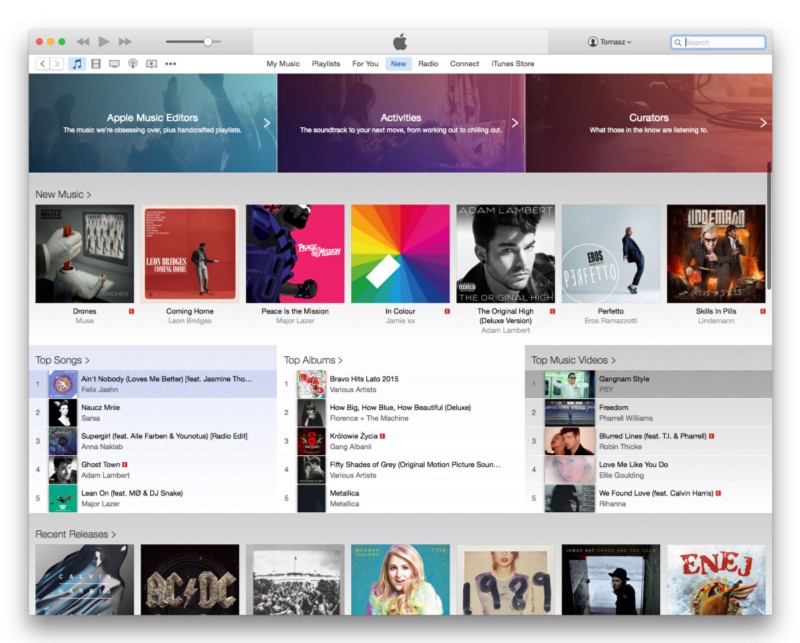 greșeală de design itunes