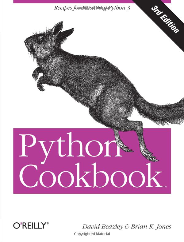 Livre de cuisine Python