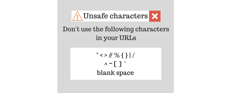 อักขระ URL ที่ไม่ปลอดภัย