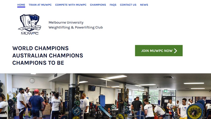 Clube de levantamento de peso e levantamento de peso da Universidade de Melbourne