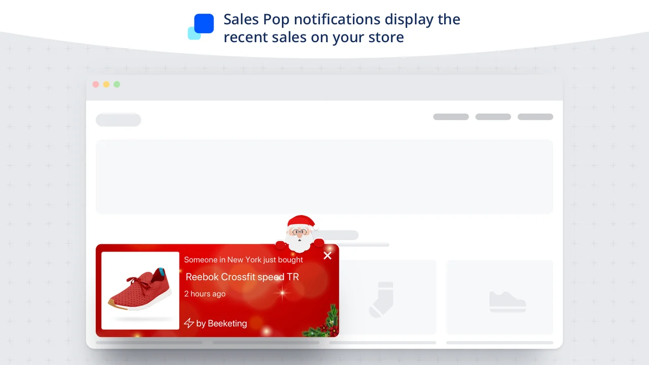 Ejemplo de complemento emergente de Shopify Pop de ventas.