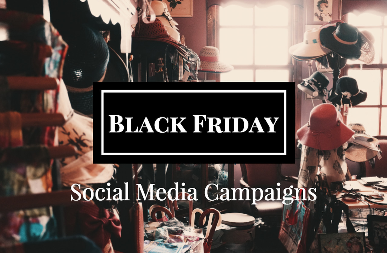 Campagnes sur les réseaux sociaux pour le Black Friday.