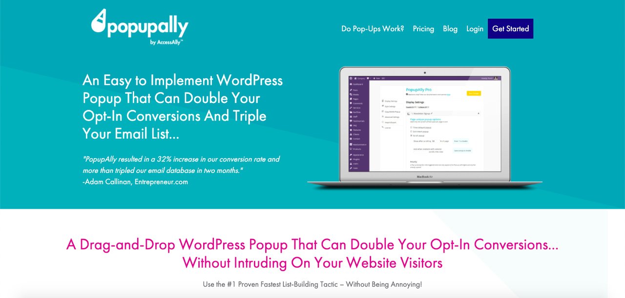 PopupAly WordPress 팝업 플러그인