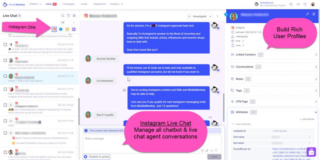 Bot Instagram untuk pesan langsung