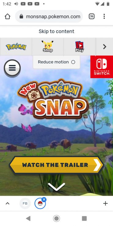 Nintendo Switch 的新 Pokemon Snap 移動登陸頁面