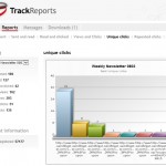 rapport sur les clics uniques de trackerports