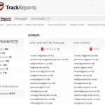 trackreports รายงานรายชื่อผู้ติดต่อที่ไม่ซ้ำ