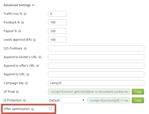 optimisation automatique du tracker binôme