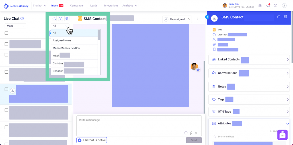 Filtros de mensajes directos de Instagram